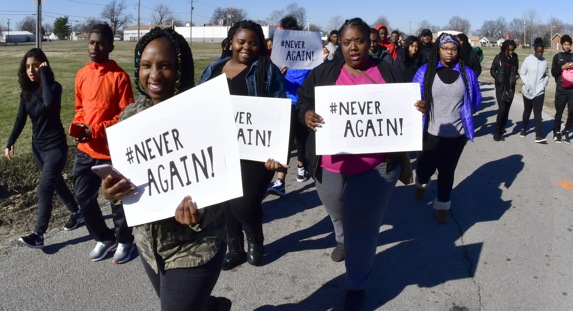 Madison High School students walk out
